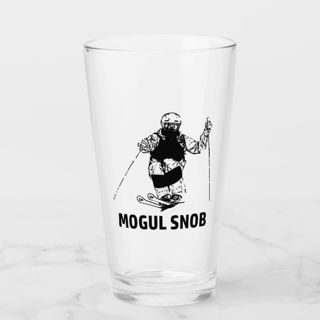 Copo De Pint Mogul Skiing Snob (Frente)