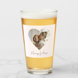 Copo De Pint Mom Custom Name & Photo | Personalized Glass Cup