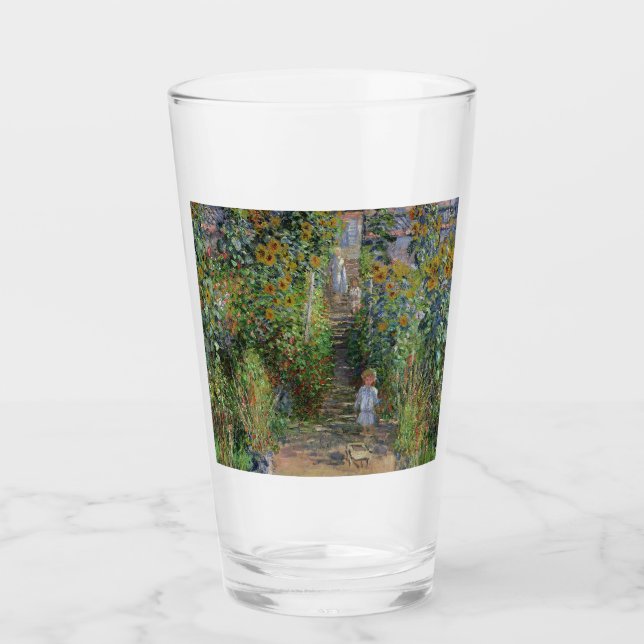 Copo De Pint Monet Garden Vetheuil Impressionim Pintura (Frente)