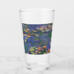 Copo De Pint Monet Water Lily - Pintura de plataforma<br><div class="desc">Monet Water Lily - Esta pintura clássica de Monet foi pintada por Claude Monet em 1916. Faz parte da sua famosa coleção de lírios aquáticos onde ele pinta em seu jardim em Giverney,  França. Uma pintura de obra-prima.</div>