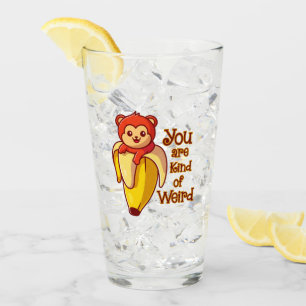 Copo De Pint Monkey Banana Engraçado Você É Estranho