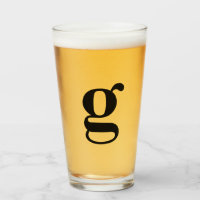 Monograma, cerveja simples inicial