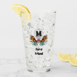 Copo De Pint Monograma de Lionfish Colorido