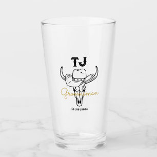 Copo De Pint Monograma de Padrinhos de casamento Personalizados