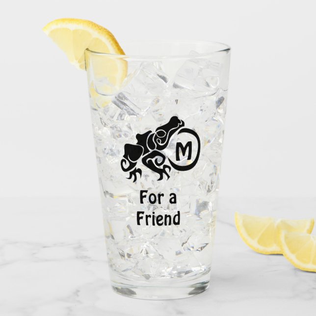 Copo De Pint Monograma do Sapo Tribal Wick (Gelo frontal)