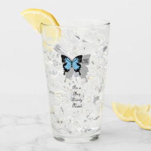 Copo De Pint Monograma Sombra de Borboleta Azul