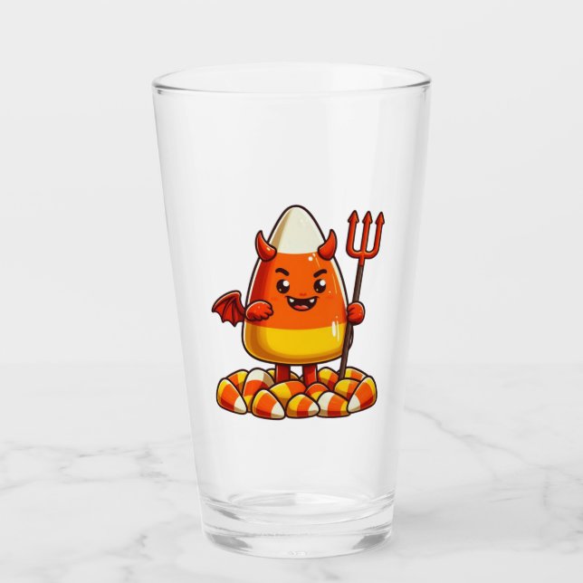 Copo De Pint Monstro de milho doce doce do Halloween (Frente)