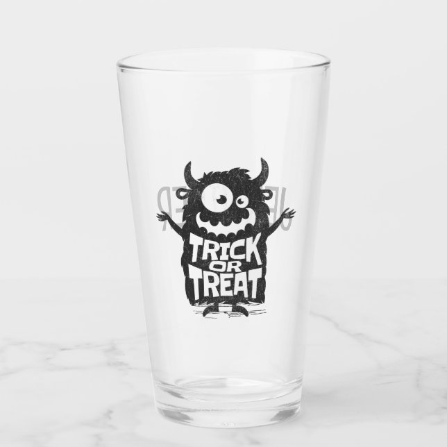 Copo De Pint Monstro do Dia das Bruxas (Frente)