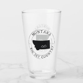 Copo De Pint Montana State Bebendo Glass