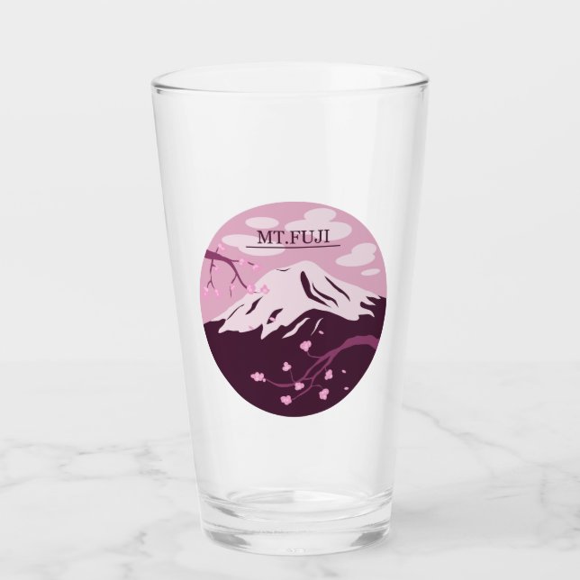 Copo De Pint Monte Fuji (Rosa) (Frente)