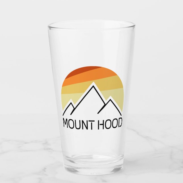 Copo De Pint Monte Hood Oregon Retro (Frente)
