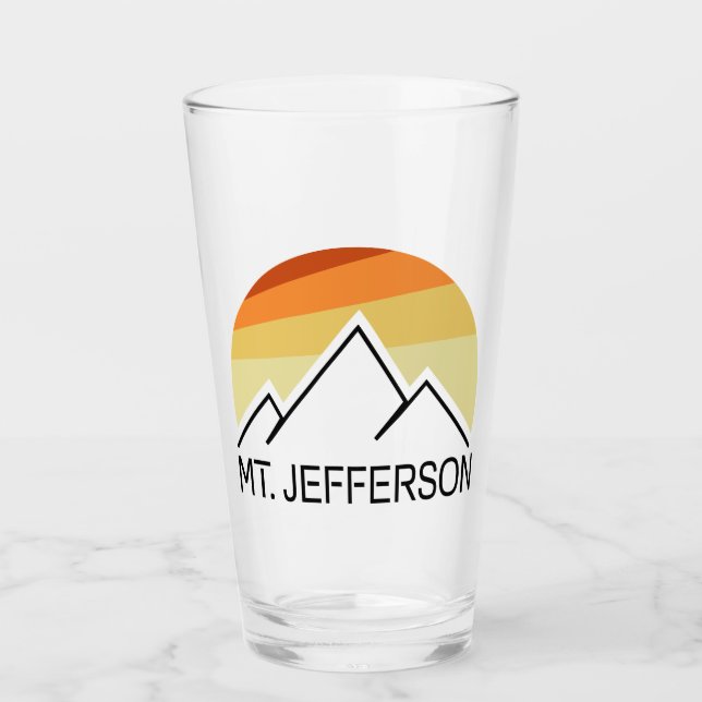 Copo De Pint Monte Jefferson New Hampshire Retro (Frente)