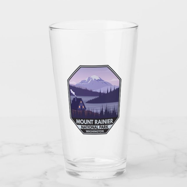 Copo De Pint Monte Rainier National Park Washington Cabin Retro (Frente)