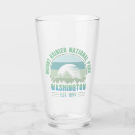 Copo De Pint Monte Rainier National Park Washington EUA Retro