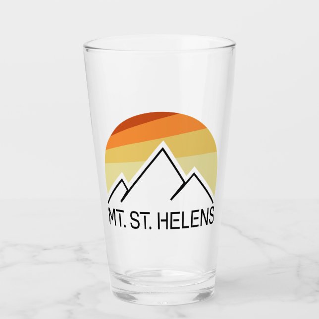 Copo De Pint Monte Rua. Helens Washington Retro (Frente)