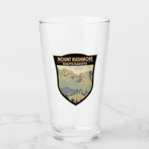 Copo De Pint Monte Rushmore South Dakota Viagem Art Vintage