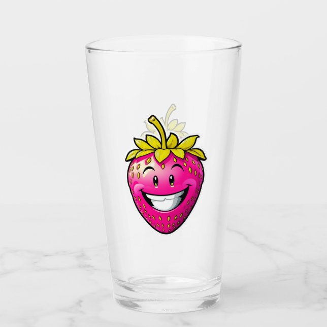 Copo De Pint Morango Rosa (Frente)