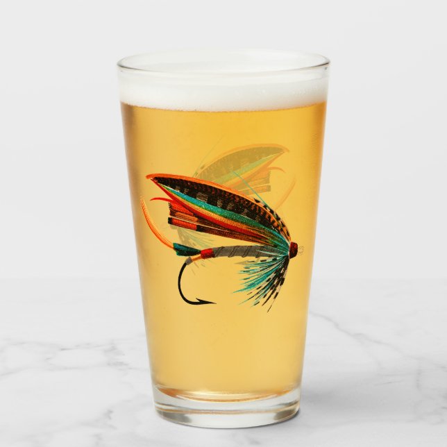 Copo De Pint Moscas De Pesca De Voo - Ferellis Quanter Multicol (Frente (Preenchido))