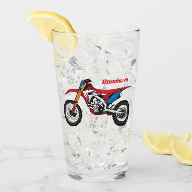 Copo De Pint Moto de terra vermelha (Gelo frontal)