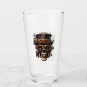 Copo De Pint Motor de Crânio Steampunk