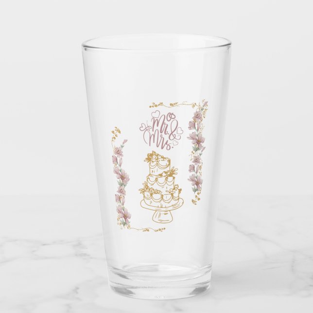 Copo De Pint mr e mrs (Frente)