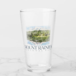 Copo De Pint Mt. Rainier Pint Glass, National Park Tumbler