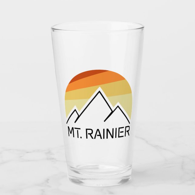 Copo De Pint Mt. Rainier Washington Retro (Frente)