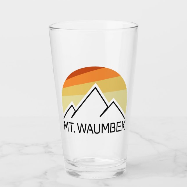 Copo De Pint Mt. Waumbek New Hampshire Retro (Frente)