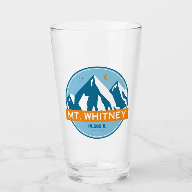 Copo De Pint Mt. Whitney Califórnia Estrelas Lua (Frente)