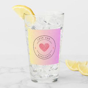 Copo De Pint Mug de amor e felicidade