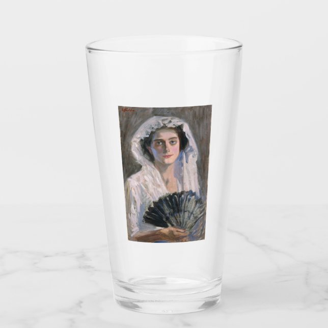 Copo De Pint Mulher legante com ventilador negro (Fujishima Tak (Frente)