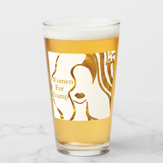 COPO DE PINT MULHERES PARA TRUMP (Frente (Preenchido))