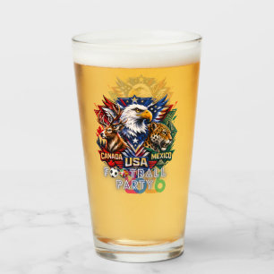 Copo De Pint Mundo da Vida Selvagem Unidade Futebol Animal Arte