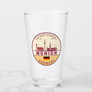 Copo De Pint Munich Germany City Skyline Emblem