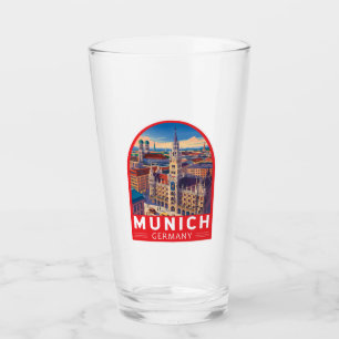 Copo De Pint Munique Alemanha Viagem Arte Emblema
