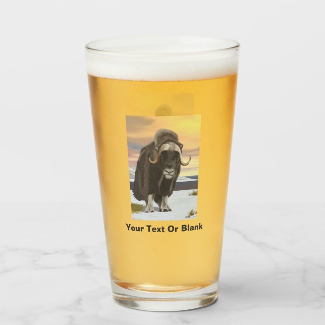 Copo De Pint Muskox (Frente (Preenchido))