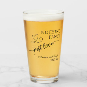 Copo De Pint Nada de Fantasias, Apenas Amor Casamento Elegante