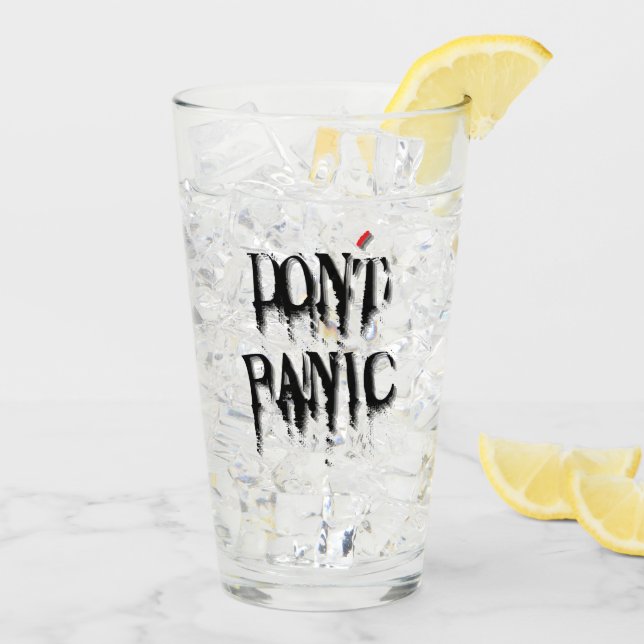 Copo De Pint Não entrar em pânico.b (Gelo traseiro)