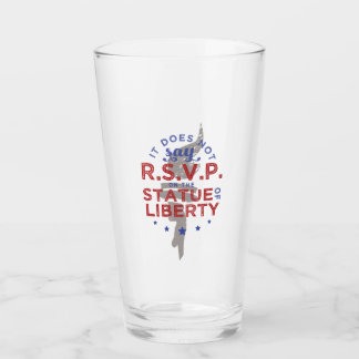 Copo De Pint Não Está Escrito RSVP na Estátua da Liberdade