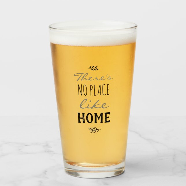 Copo De Pint Não há lugar como a folhagem em casa (Frente (Preenchido))