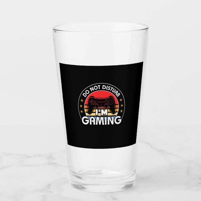 Copo De Pint Não Incomodar Estou Jogando (Frente)