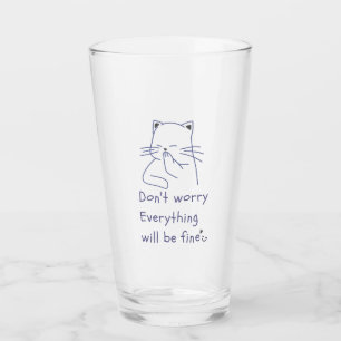 Copo De Pint Não Se Preocupe Com O Sorriso Da Taça De Gato