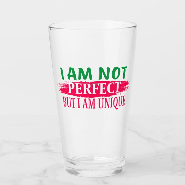 Copo De Pint Não sou perfeito, mas sou único (Frente)
