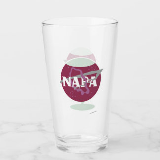 Copo De Pint Napa Estilo Espacial Vinho País Agência de Logotip