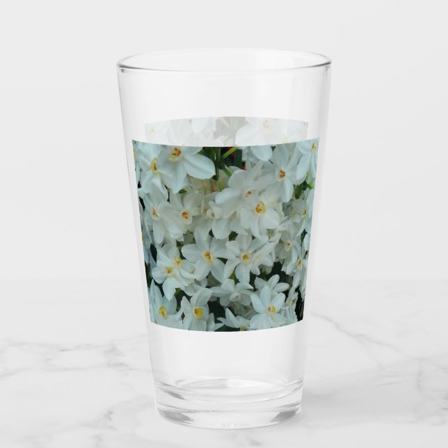 Copo De Pint Narciso Branco Delicado de Paperwhite Flores (Frente)