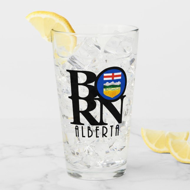 Copo De Pint NASCER Alberta Canadá (Gelo frontal)