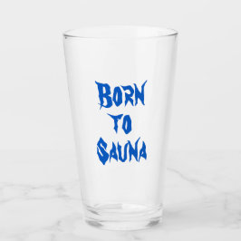 Copo De Pint Nascer da Sauna - Tumbler de vidro finlandês