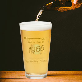 Copo De Pint Nascer em 1966 60ª festa de aniversário cerveja