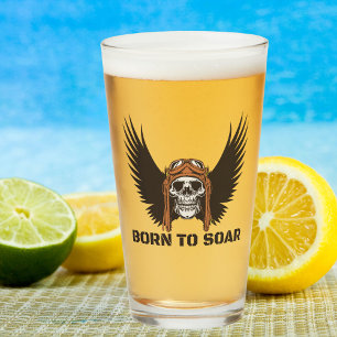 Copo De Pint Nascido para Voar, Aviação, Aeronave, Piloto, Cave