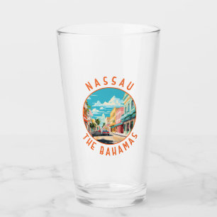 Copo De Pint Nassau Bahamas Viagem Art Vintage